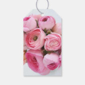 Étiquettes-cadeau Ranunculus rose (Dos)