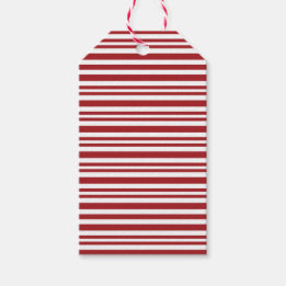 Étiquettes-cadeau Rayures de Canne à Sucre de Noël