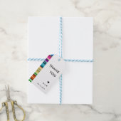 Étiquettes-cadeau Rayures d'été Serape | Merci (Avec de laficelle)