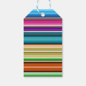 Étiquettes-cadeau Rayures d'été Serape | Merci (Dos)