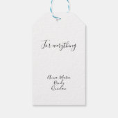 Étiquettes-cadeau Rayures vertes uniques (Dos)