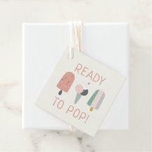 Ready to Pop Ice Cream Baby Shower Favor Tag