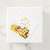 Étiquettes Cadeau Réception de mariage avec gâteau au citron succule (En situation)