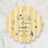 Étiquettes Cadeau Réception de mariage capricieuse à la main C'est l (Devant)