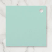 Étiquettes Cadeau Réception de mariage géométrique vert menthe rose (Dos)