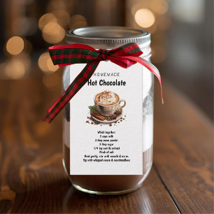 Étiquettes-cadeau Recette de Chocolat Chaud Maison