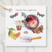 Étiquettes Cadeau Recette de cidre d'Apple | Balise Fête (Devant)