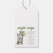 Étiquettes-cadeau Recette de Mojito / Favori de Cocktail (Devant)