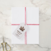 Étiquettes-cadeau Recette de sirop d'érable fait maison (Avec de la ficelle)