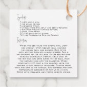 Étiquettes Cadeau Recette d'évaluation finale | Balise Fête (Dos)