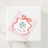 Étiquettes Cadeau Red Bow | Personalized Valentine’s Day Treat (En situation)
