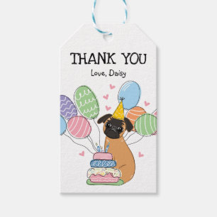 Étiquettes-cadeau Red Brussels Griffon Chien Anniversaire Favoriser
