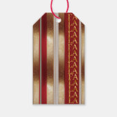 Étiquettes-cadeau Red Christmas Fa La La Motif#27 ID1009 (Devant)