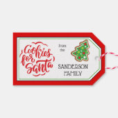 Étiquettes-cadeau Red |Cookies à saupoudrer de chaux et à choisir po (Devant (Horizontal))