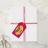 Étiquettes-cadeau Red Coquette bow Halloween (With Twine)