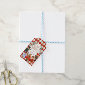Étiquettes-cadeau Red Gold Nutcracker Joyeux Noël Fête (Avec de laficelle)