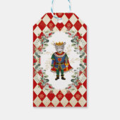 Étiquettes-cadeau Red Gold Nutcracker Joyeux Noël Fête (Dos)