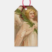 Étiquettes-cadeau Red Gold Victorian Christmas Angel (Devant)