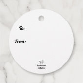 Étiquettes Cadeau Red / Green Snowman (Dos)