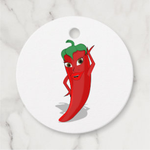 Étiquettes Cadeau Red Hot Pepper Diva Fiesta