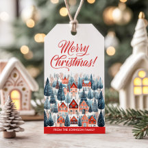 Red Joyeux Noël Village d'hiver