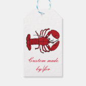 Étiquettes-cadeau Red Maine Lobster Thunder_Cove (Dos)