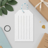 Étiquettes-cadeau red modern lettering love 