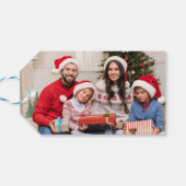 Étiquettes-cadeau Red Nutcracker Photo Joyeux Noël (Dos Horizontal)