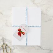 Étiquettes-cadeau Red Ribbon (Avec de laficelle)