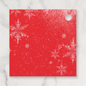 Étiquettes Cadeau Red Santa Baby Baby Shower (Dos)