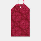Étiquettes-cadeau Red solive pattern (Dos)