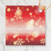 Étiquettes Cadeau Red Winter Wonderland Joyeux Noël (Dos)