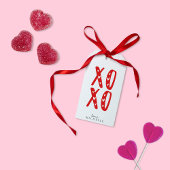 Étiquettes-cadeau Red XOXO, Saint Valentin