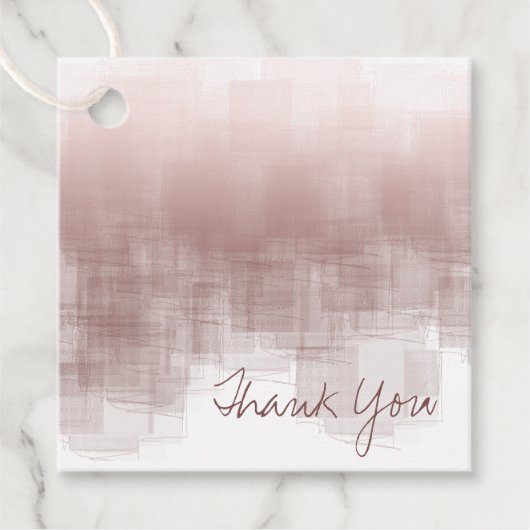 Étiquettes Cadeau Réflexions aquarelle Merci cannelle ID774 (Devant)