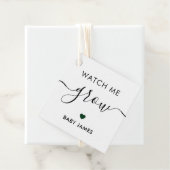 Étiquettes Cadeau Regarde-moi grandir, Baby shower Plante balise, ve (En situation)