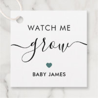 Regarder ma croissance, Baby shower Plante, Gris T