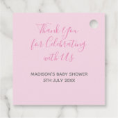 Étiquettes Cadeau Regarder moi croissance Plante cadeau Baby shower  (Dos)