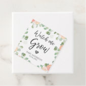 Étiquettes Cadeau Regardez-moi grandir Rustique Floral Verdure Boho (En situation)