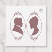 Étiquettes Cadeau Regency Bridgerton Rose Roses Cameo (Dos)