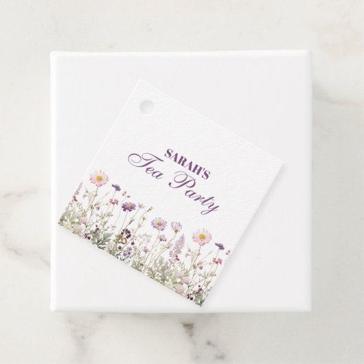Étiquettes Cadeau Regency Garden Fête d'anniversaire (En situation)