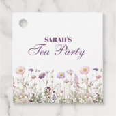 Étiquettes Cadeau Regency Garden Fête d'anniversaire (Devant)