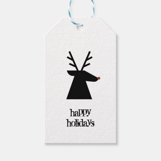 Étiquettes-cadeau Reinder de Noël (Devant)