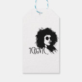 Étiquettes-cadeau Reine ICONIC - Art de Glam Afro (Dos)