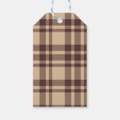 Étiquettes-cadeau Rejoice Brown Rustic Noël religieux (Dos)