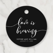 Étiquettes Cadeau Relax Script Love est le Mariage de couleurs perso (Devant)