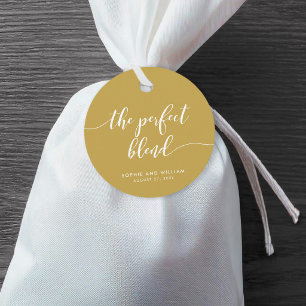 Étiquettes Cadeau Relax Script Parfait Mélange Couleur Personnalisée