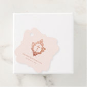 Étiquettes Cadeau Religieuse Confirmation Fille Croix rose en crête (En situation)