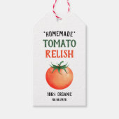 Étiquettes-cadeau Relish tomate maison avec design tomate rouge (Devant)