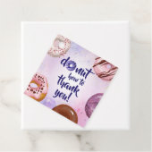 Étiquettes Cadeau Remerciement Aquarelle Donut (En situation)