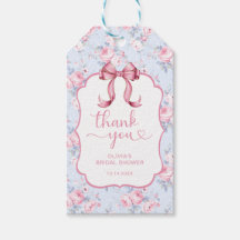 Remerciement de Fête de Mariage Coquette Rose